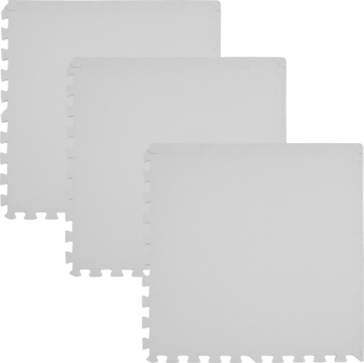 Tappetino puzzle da pavimento in schiuma Humbi 180 × 60 cm grigio - 3 pezzi