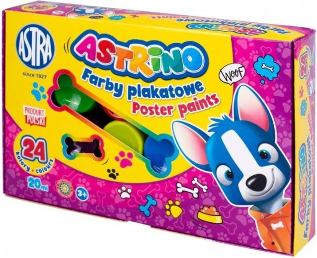 Colori a tempera Astrino, set da 24 colori