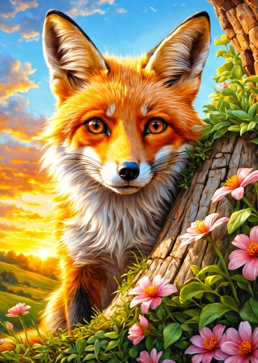 Puzzle Volpe curiosa 1000 pezzi