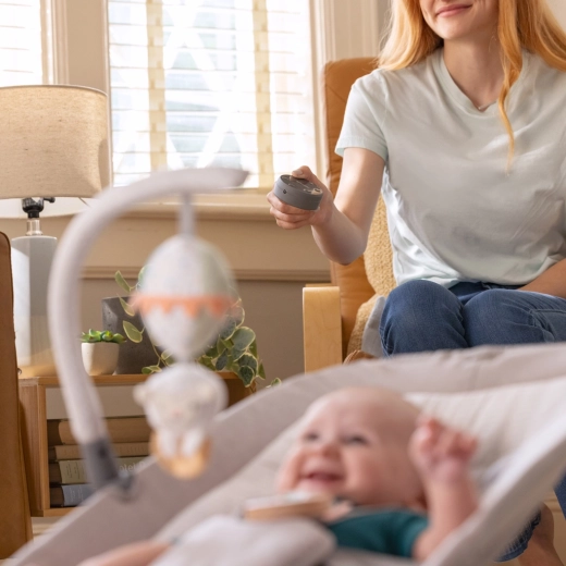 Telecomando per dondolio, vibrazioni e melodie