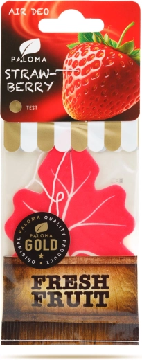 Paloma Gold Fresh Fruit Strawberry deodorante per auto sospeso