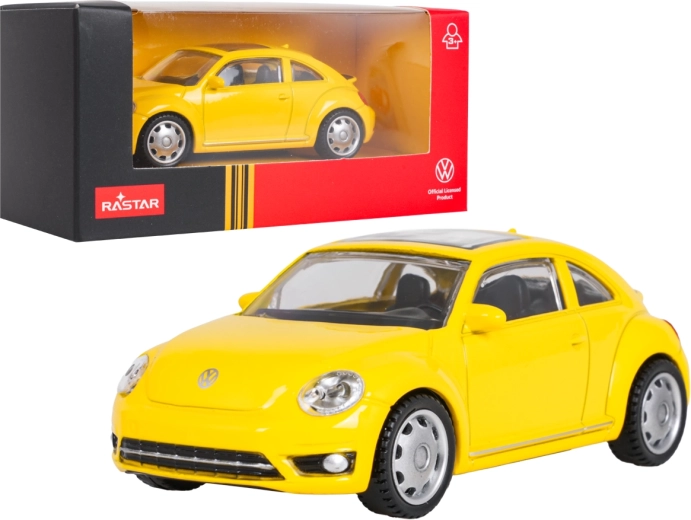 Modello in metallo Volkswagen Beetle RASTAR giallo 1:43