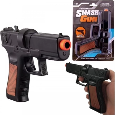Pistola in metallo a capsule (nera)