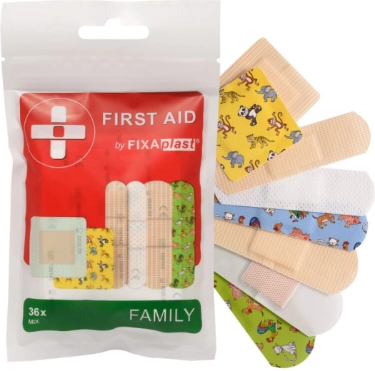 Fixaplast First Aid Family Mix cerotti di primo soccorso (36 pz)