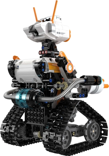 Robot cingolato con parti mobili