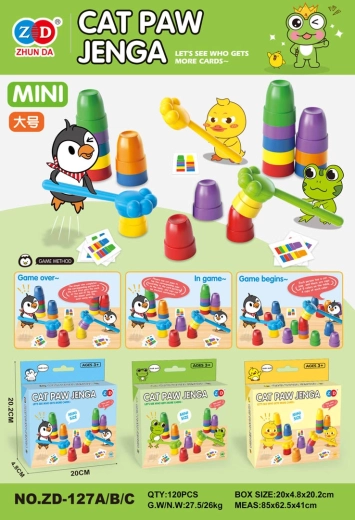 Gioco di abilità con bicchieri e carte, edizione anatroccolo
