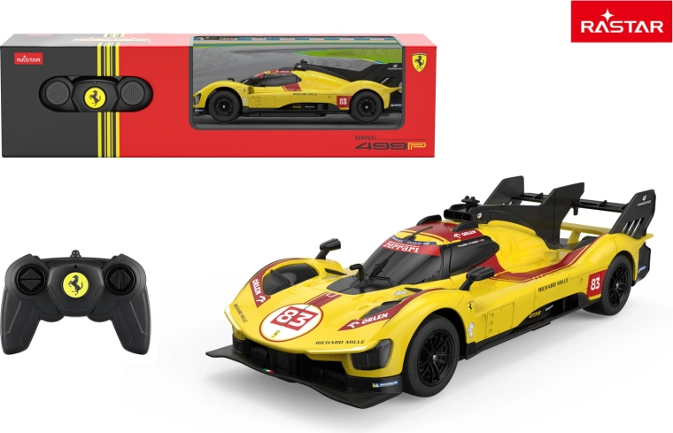Auto RC Rastar Ferrari 499P gialla 1:24 - 1 pezzo