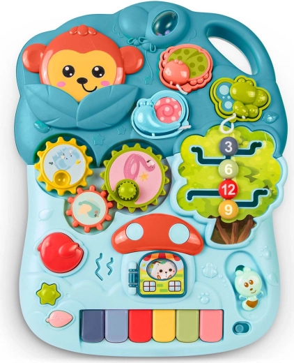 Pannello educativo interattivo con pianolino