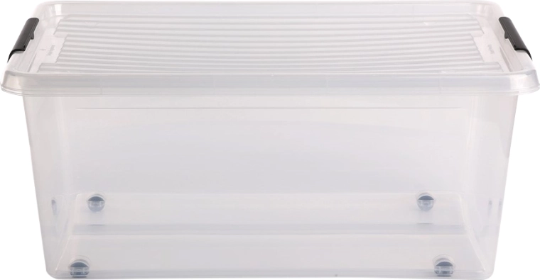 Box contenitore in plastica Simplestore con coperchio su ruote 40 l