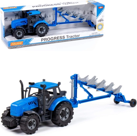 Trattore per bambini Progress con aratro