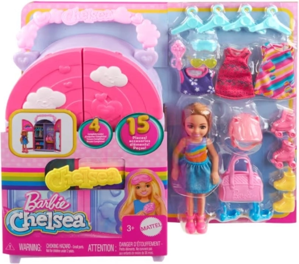 Barbie Chelsea guardaroba – bambola e 15 accessori