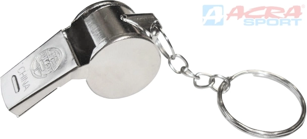 Fischietto sportivo in metallo ACRA con pallina - 1 pezzo