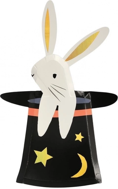 Piatti di carta Coniglio nel cappello Abracadabra MERI MERI