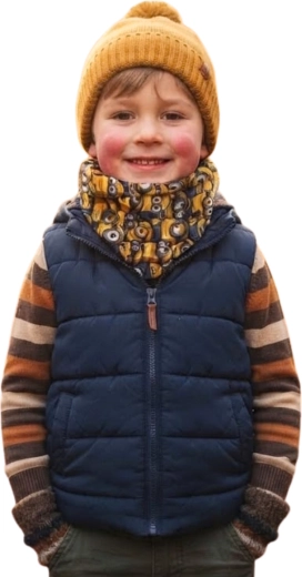 Scaldacollo multifunzionale per bambini Minions giallo 40 × 25 cm