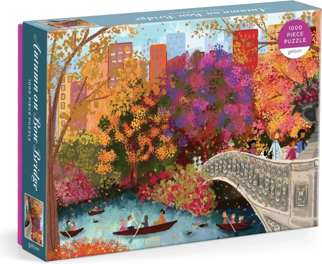 Puzzle Galison Autunno sul ponte Bow Bridge 1000 pezzi