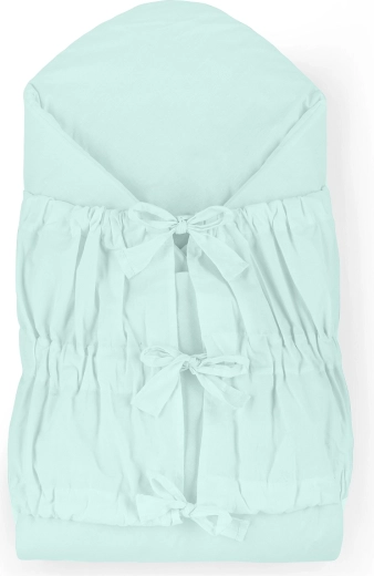 Petite&Mars fasciatoio a laccetti Nurse con inserto in cocco Frosted Mint 75 × 75 cm