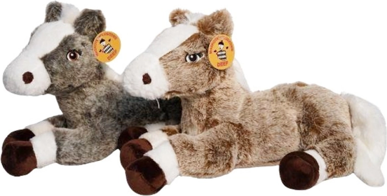 Cavallo di peluche sdraiato – grande