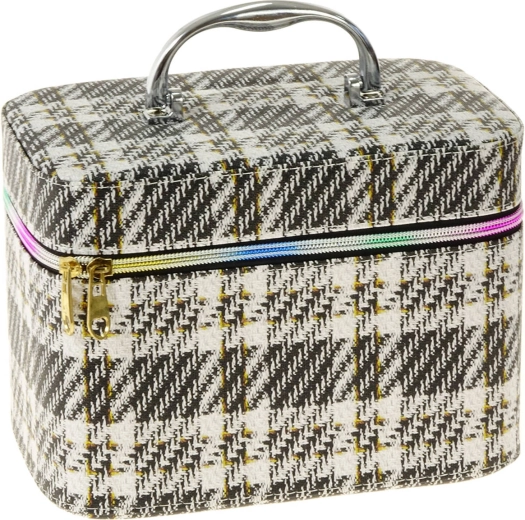 Beauty case in tessuto rinforzato con trasporto comodo