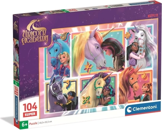 Puzzle Clementoni Unicorn Academy 104 pezzi