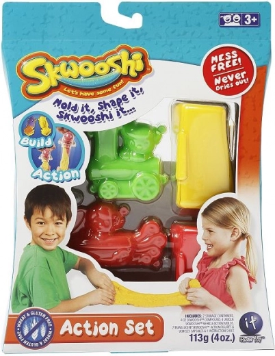 Skwooshi set d’azione per modellazione creativa per bambini 3+