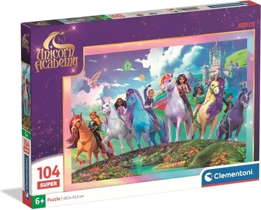 Puzzle Clementoni Unicorn Academy Super 104 pezzi