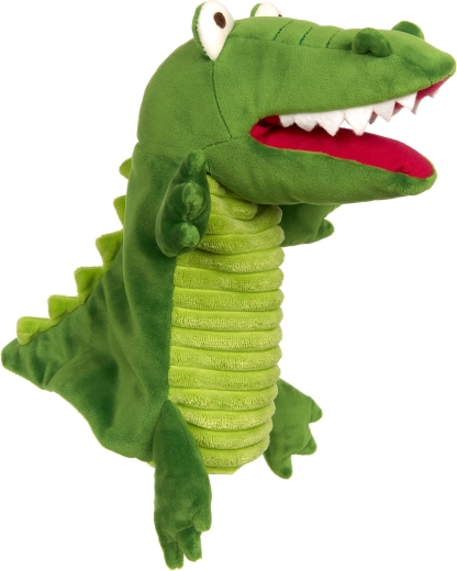 Sigikid burattino a mano in peluche coccodrillo