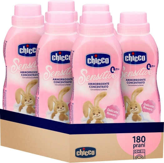 Chicco ammorbidente Baby Sensitive Abbraccio Floreale, concentrato 750 ml (6×30 lavaggi)