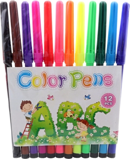 12 pennarelli colorati inclusi