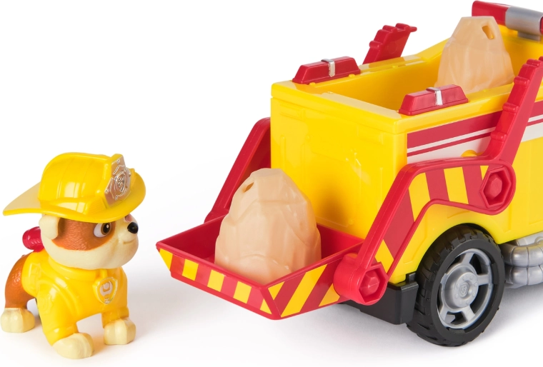 Veicolo dettagliato e personaggio di Rubble