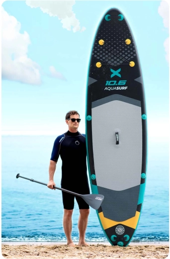 Tutto incluso: pagaia, pompa, leash e zaino