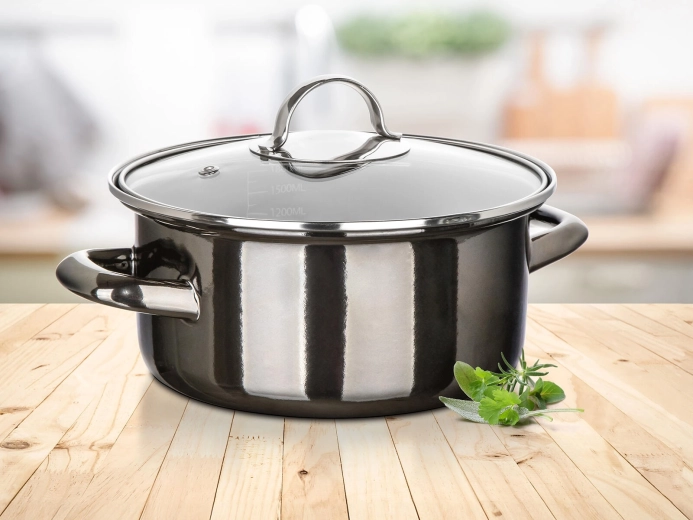 Rivestimento smaltato resistente in colore Metallic Black