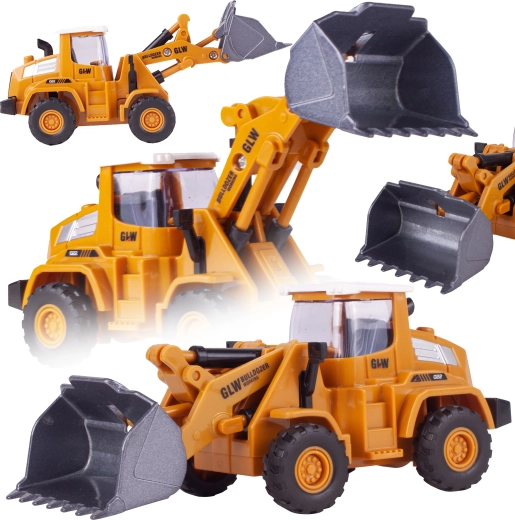 escavatore–caricatore in metallo con trazione manuale a frizione