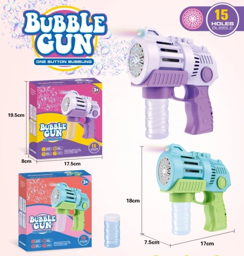 Pistola sparabolle blu