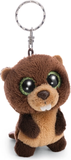 Portachiavi peluche Nici Glubschis castoro Bobston 9 cm - 1 pezzo