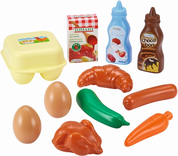 Colazione per bambini Écoiffier in rete, set di alimenti da 11 pezzi