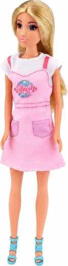 Bambola Anlily 30 cm con capelli biondi e abito rosa