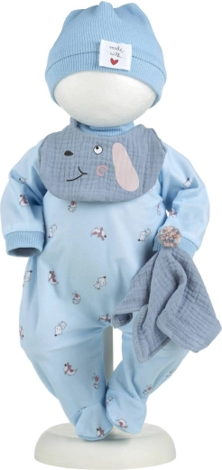 Abbigliamento per bambola neonata Llorens New Born 40–42 cm con cuscinetto - 4 pezzi