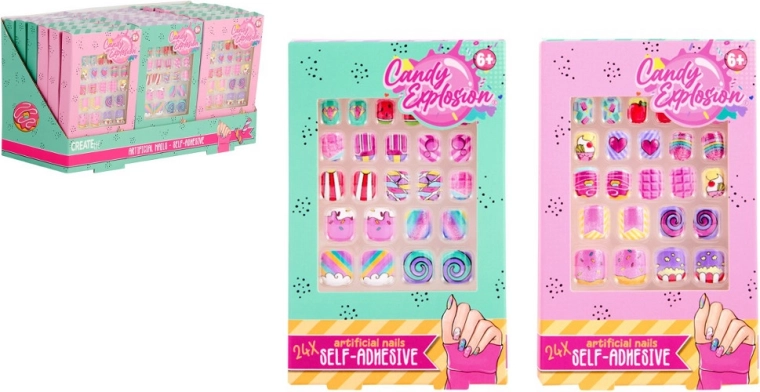 Create It! Candy unghie adesive colorate