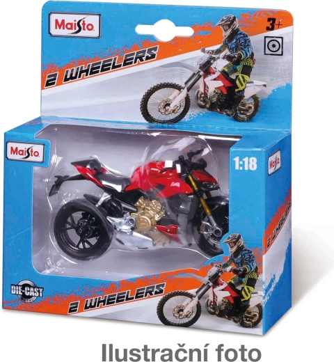 Modello di motocicletta in metallo Maisto Wheelers 1:18