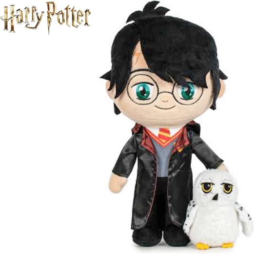 Peluche Harry Potter con Edvige 29 cm