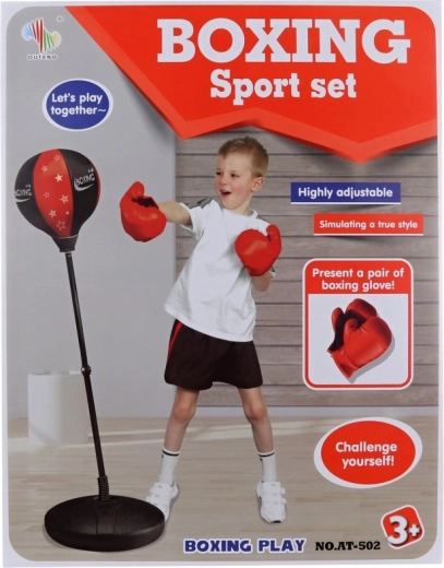 Palla da box su supporto con base