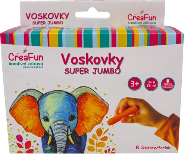 Pastelli a cera Super Jumbo 8 colori SPARKYS