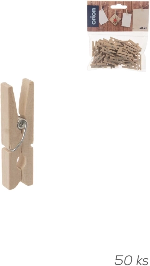 Mini mollette decorative in legno 50 pz