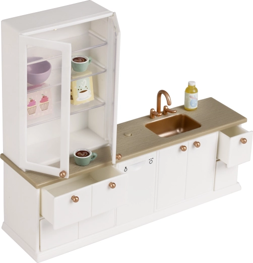 Set da cucina con credenza per casa delle bambole Lundby