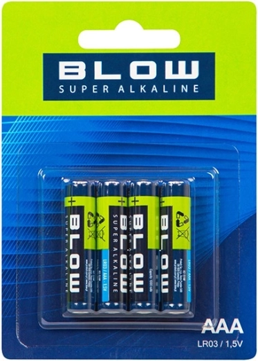 Batterie super alcaline BLOW AAA (LR3) 4 pz