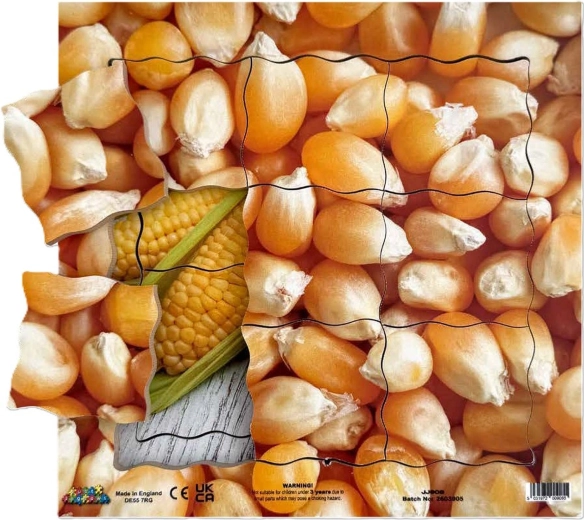 Just Jigsaws: il mais e le sue fasi di crescita vegetativa – puzzle stratificato in legno, 19 pezzi