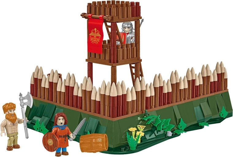 Torre di guardia dettagliata con palizzata