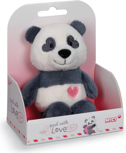 Panda di peluche Nici Love in confezione regalo 12 cm
