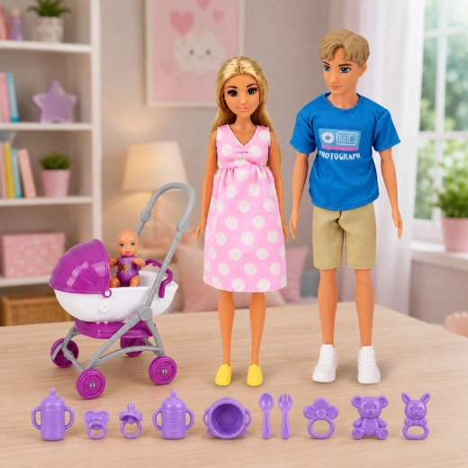 Set famiglia per un gioco realistico
