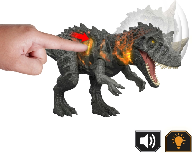 Attacco con le fauci e ruggito a comando